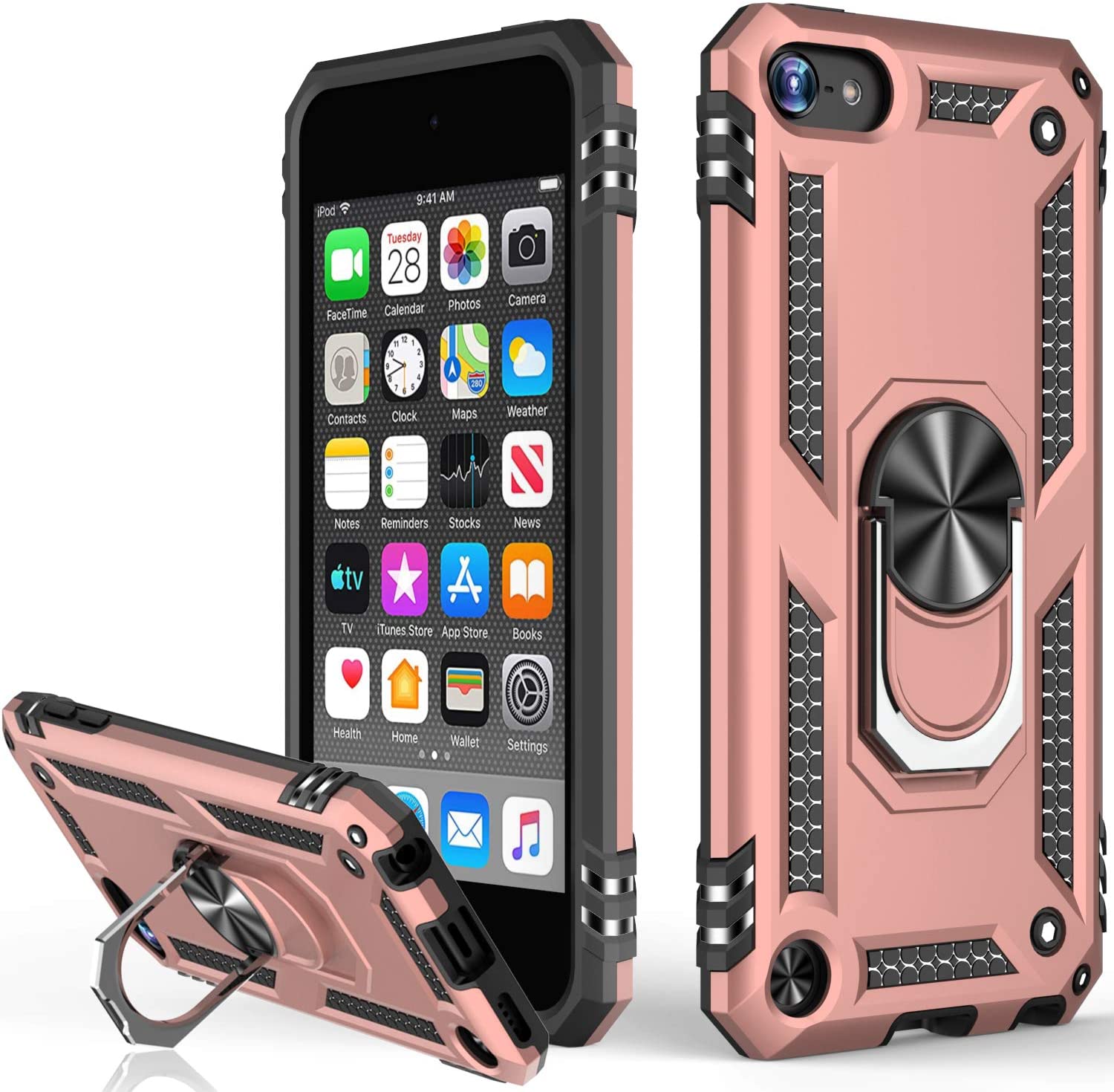 Étui à bague hybride pour iPod Touch 5/6/7 Étui à bague hybride pour iPod Touch 5/6/7